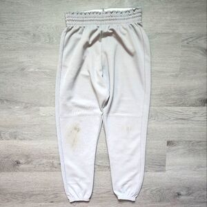Don Alleson Boy's Full Length Drawstring Baseball Pants Solid Grey Size Small S